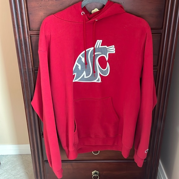 Champion Washington State University Cougars Red Hoodie - Picture 1 of 5